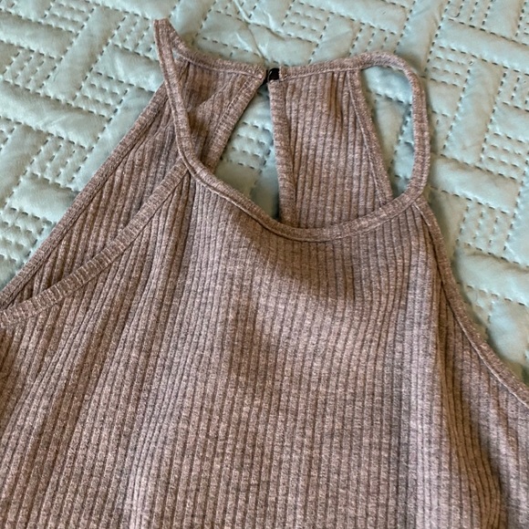 Gray Ribbed Sundress - Picture 4 of 4